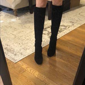 Sam Edelman suede black boots size 5